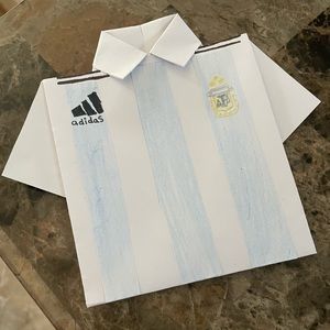 Argentina Jersey | Paper Origami Handmade |  🇦🇷 💙🤍